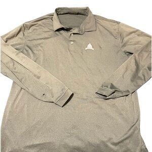 Peter Millar Shirt Mens XLarge Gray Summer Comfort Long Sleeve Golf Stretch XL